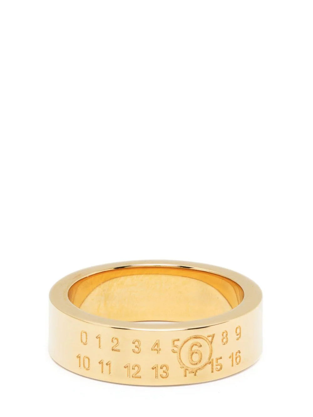 Numeric Minimal Signature Ring (Yellow Gold)
