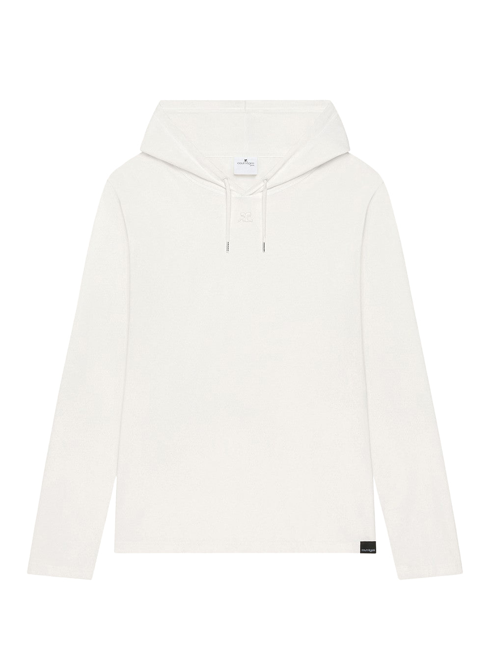 Off-Shoulder Hooded T-Shirt (Heritage White)