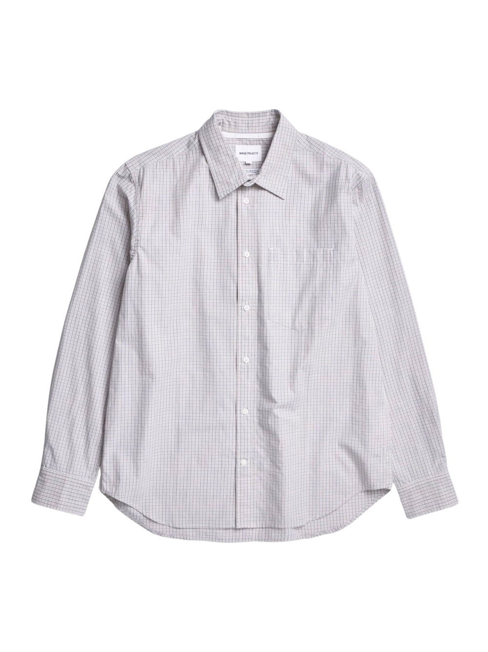 Ole Oversize Poplin Check Shirt (Oatmeal)