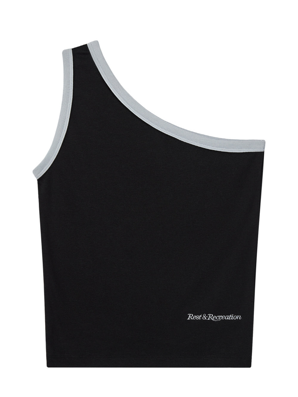 One Shoulder Sleeveless (Black)