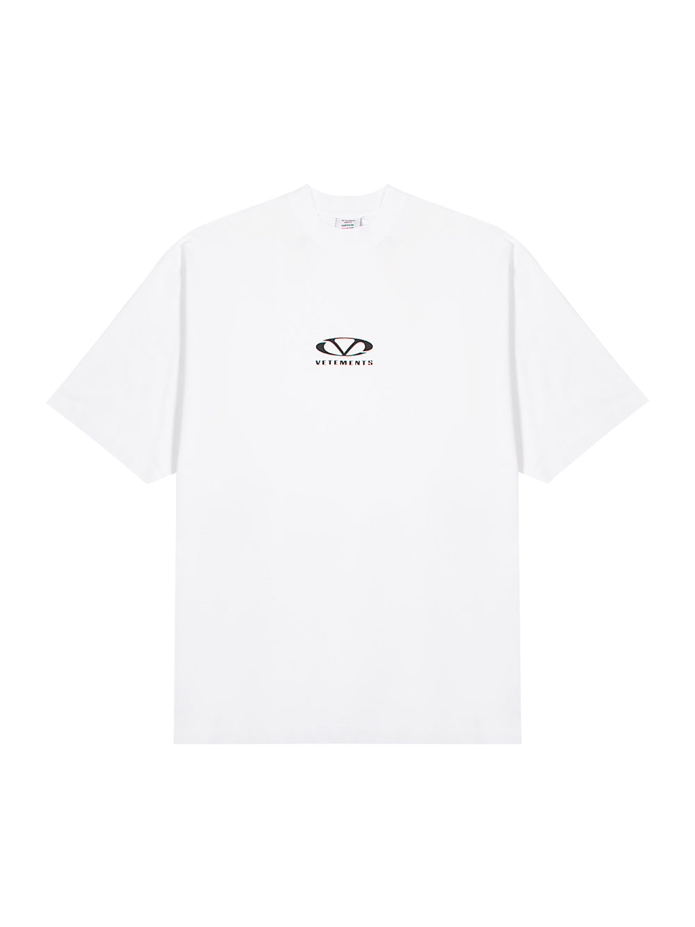 Oval Logo Oversized T- Shirt (White)