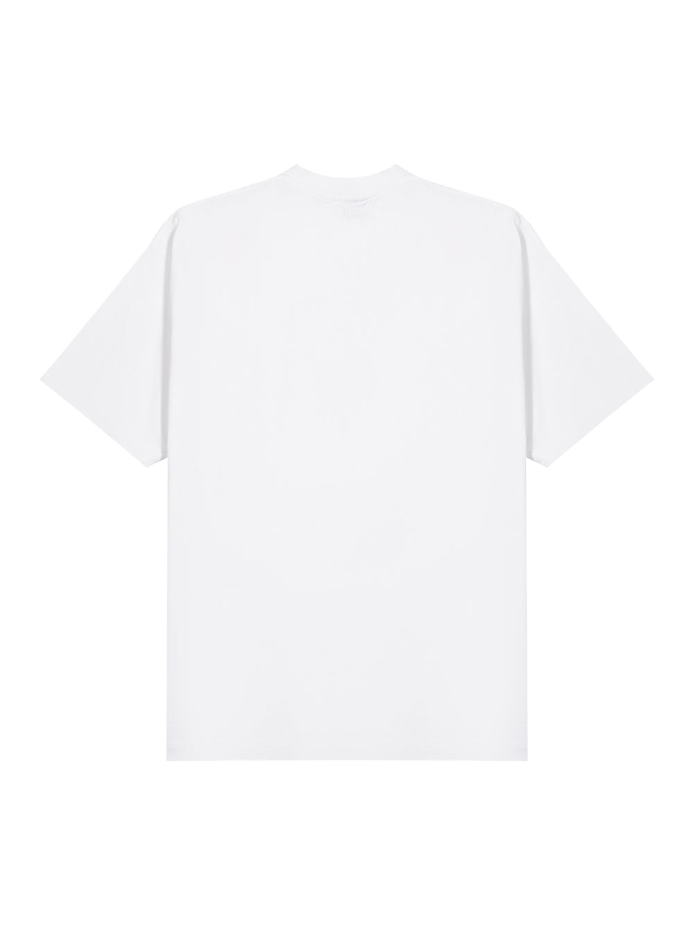 Oval Logo Oversized T- Shirt (White)