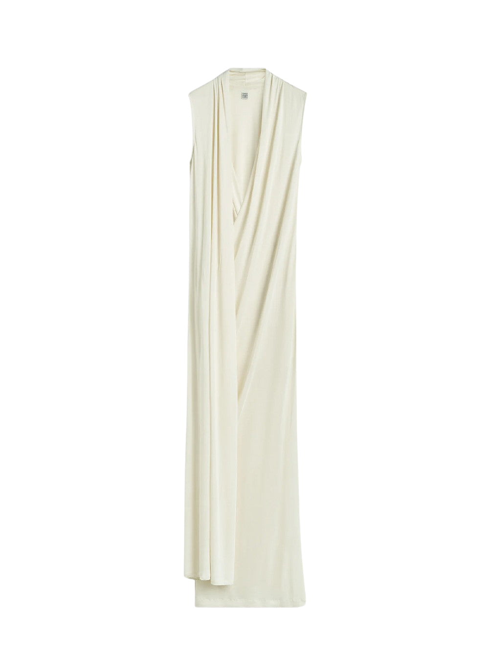 Overlapped Scarf Dress (Ecru)