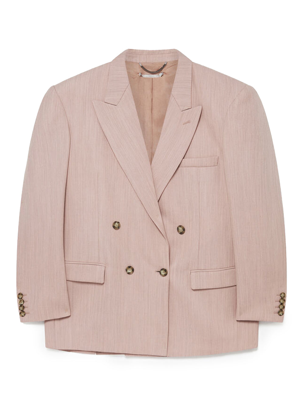 Oversized Double-Breasted Blazer (Dusty Pink)