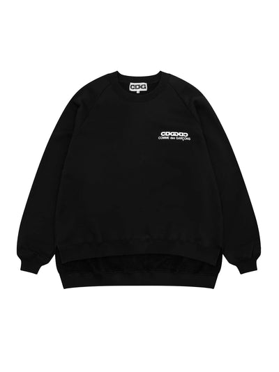 Oversized Reverse Logo Sweatshirt (Black)