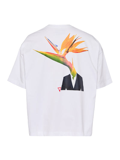 Oversized Tee In Combed Cotton (White)
