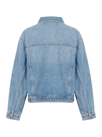 Oversized Trucker Jacket (Light Indigo)