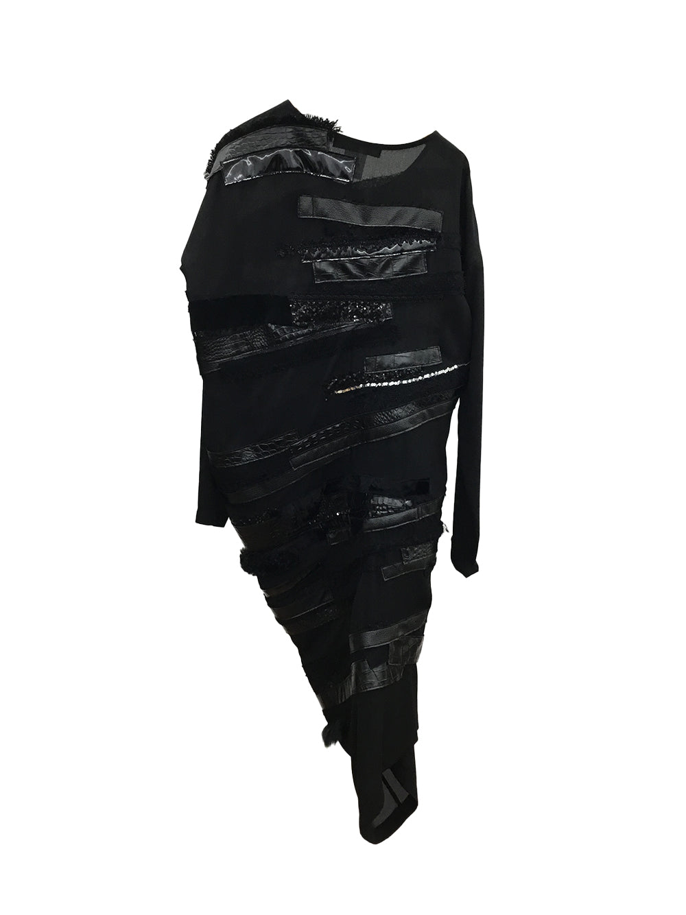 Polyester Georgette X Multi Fabrics Mix Black X
Black