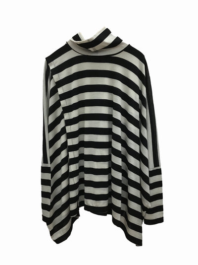 Wool Jersey Stripe Black/
Natural