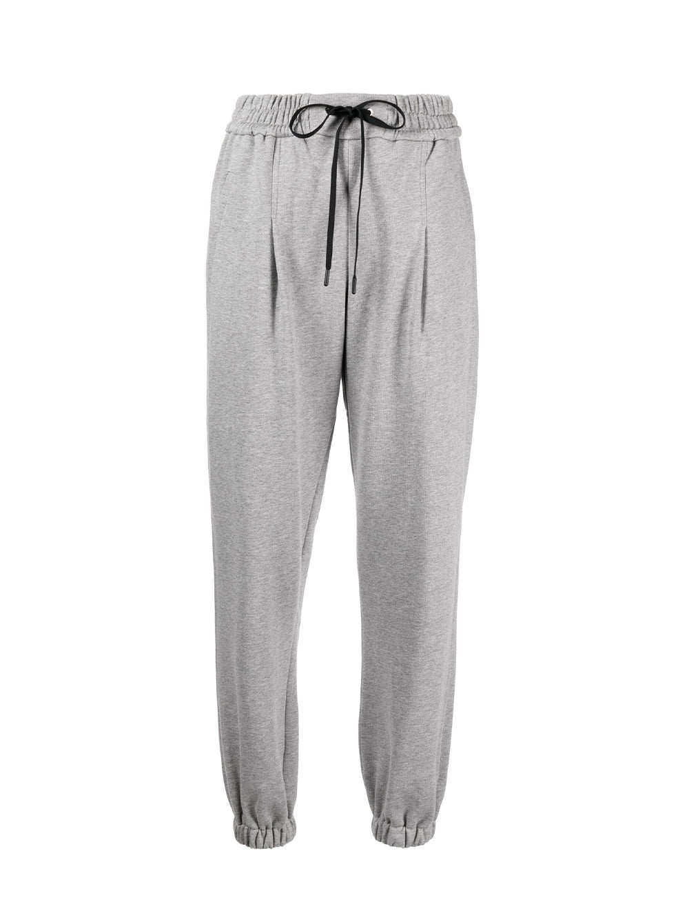 French Terry Drawstring Sweatpants Grey Melange