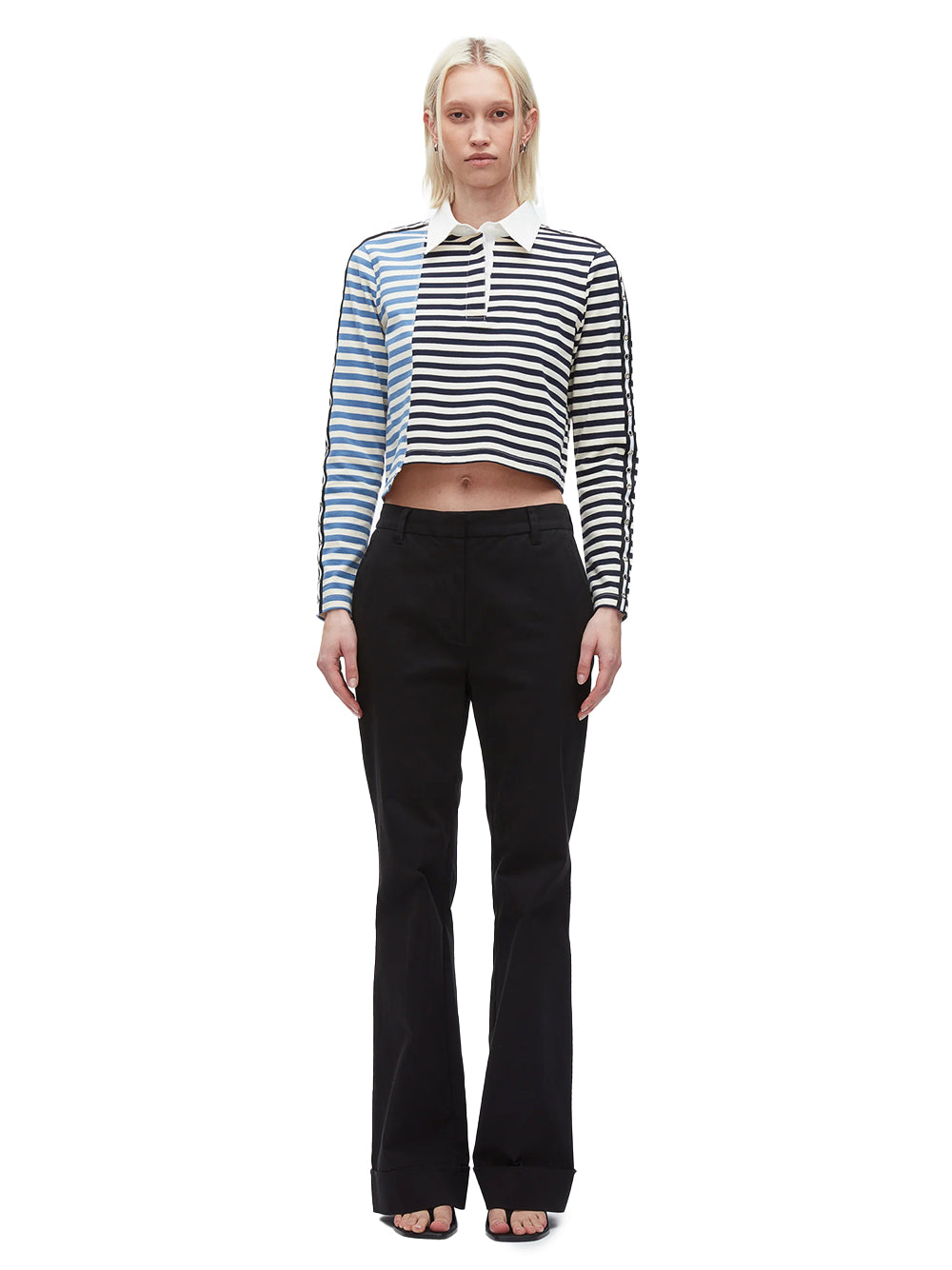 Patchwork Cropped Polo (Midnight Multi)