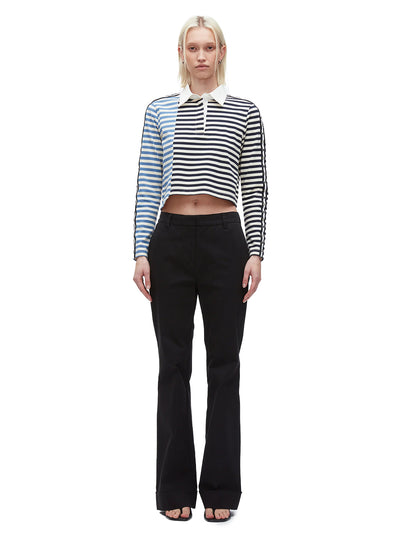 Patchwork Cropped Polo (Midnight Multi)