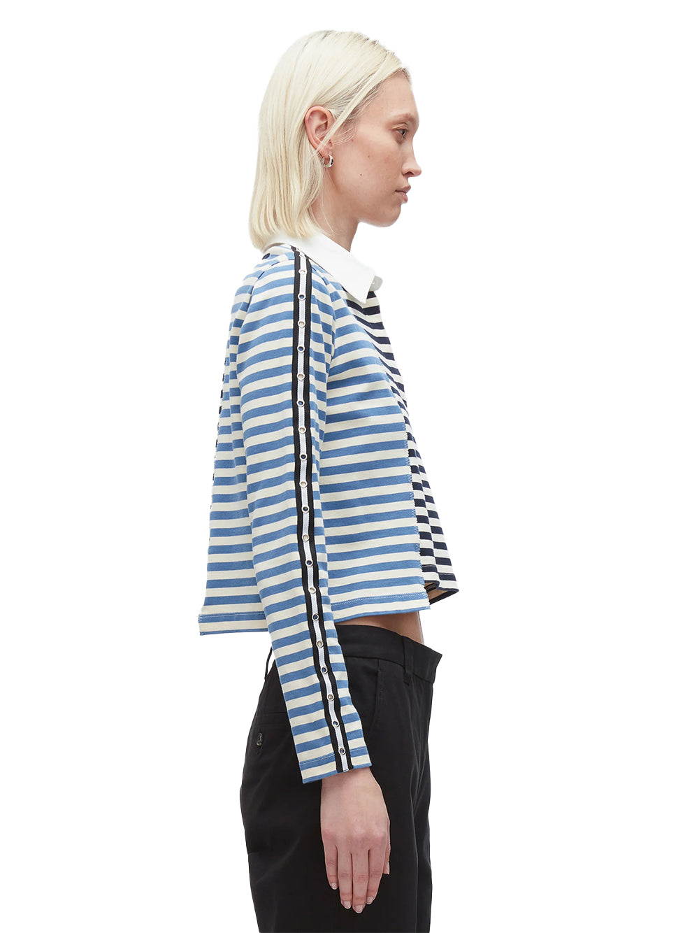 Patchwork Cropped Polo (Midnight Multi)