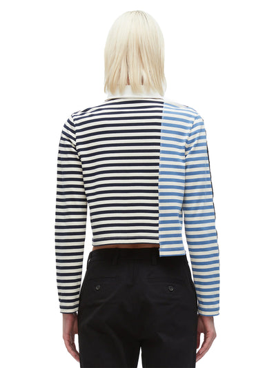 Patchwork Cropped Polo (Midnight Multi)