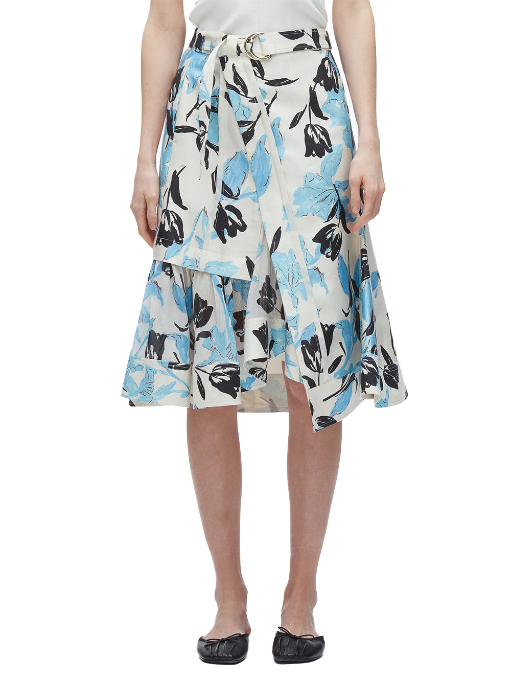 Joyful Tulip Cargo Skirt (Ivory Multi)