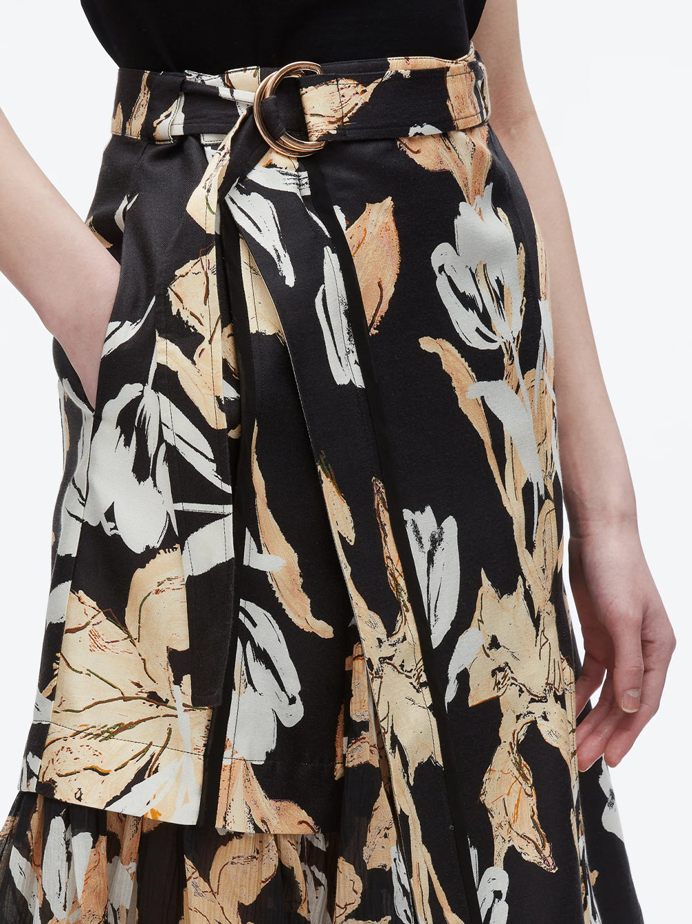 Joyful Tulip Cargo Skirt (Midnight Multi)