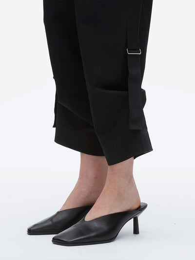Belted Utility Jumpsuit (Black)