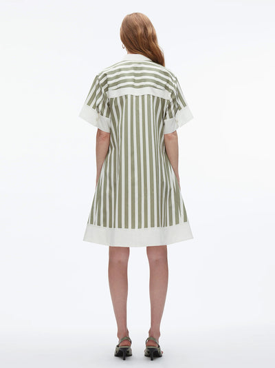 Strip Shirt Dress (Thyme Multi)