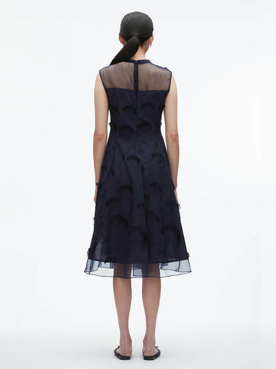 Fil Coupé Midi Dress (Midnight)