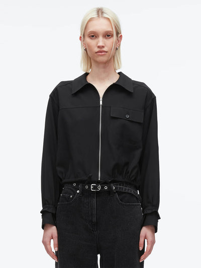 Fluid Tailoring Shirt Jacket (Black)