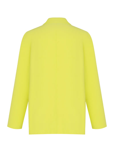 Long Sleeve One-Button Frosted Twill Jacket (Limonata)