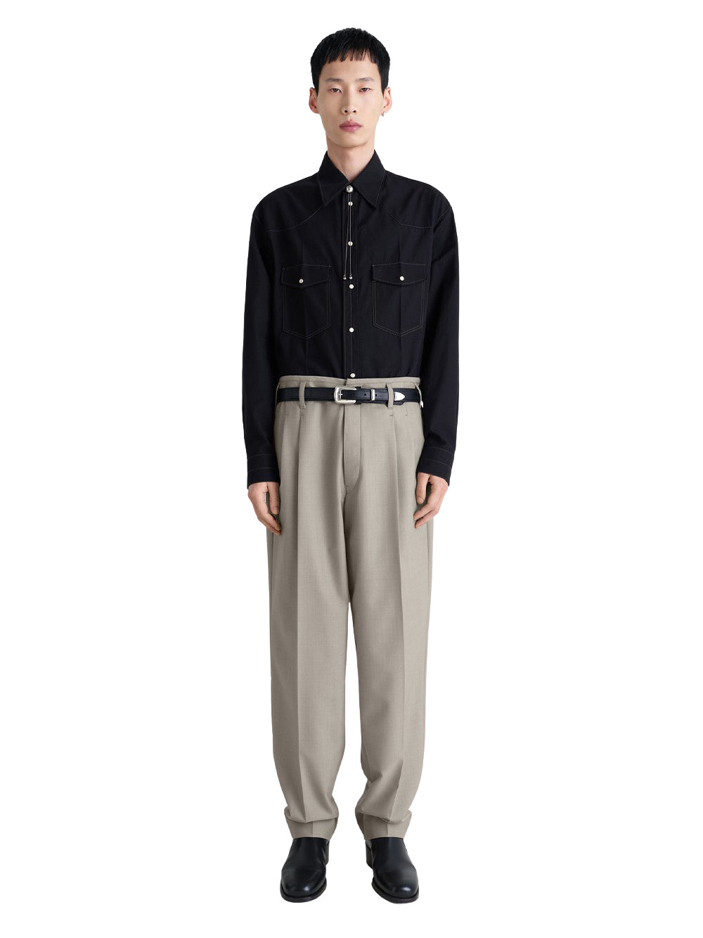 Pleated Pants Light Taupe