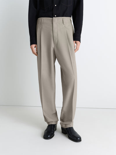Pleated Pants Light Taupe