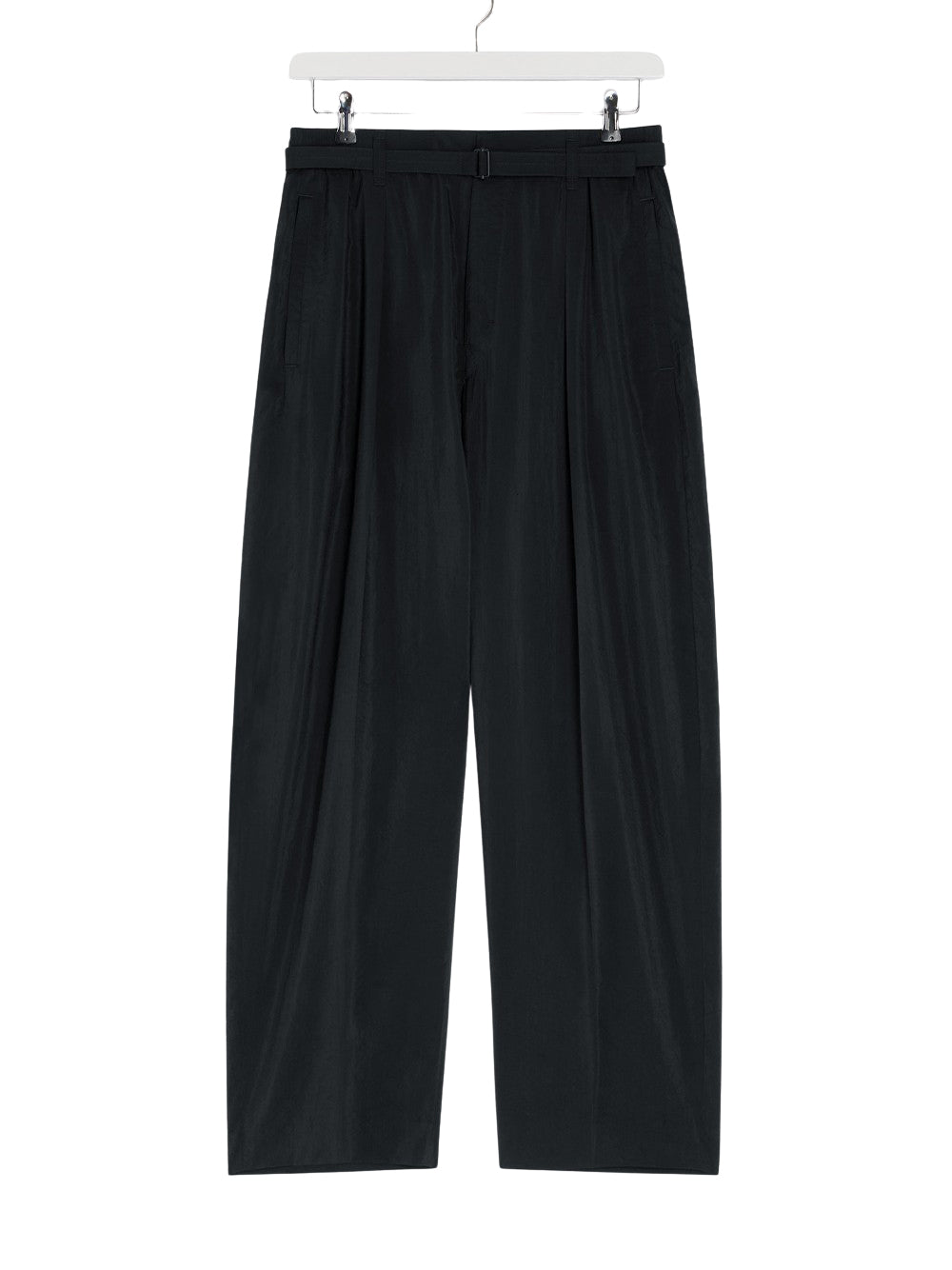 Belted Relaxed Pants Black