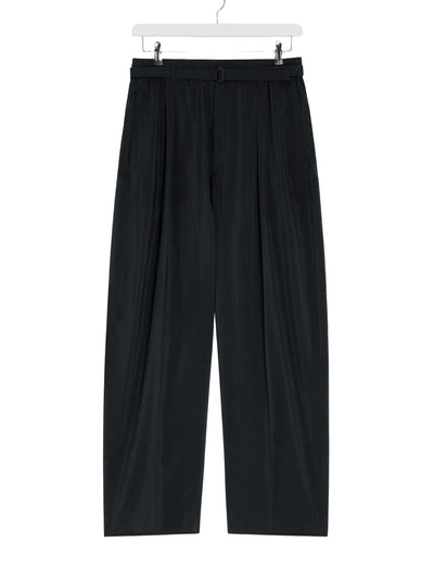 Belted Relaxed Pants Black