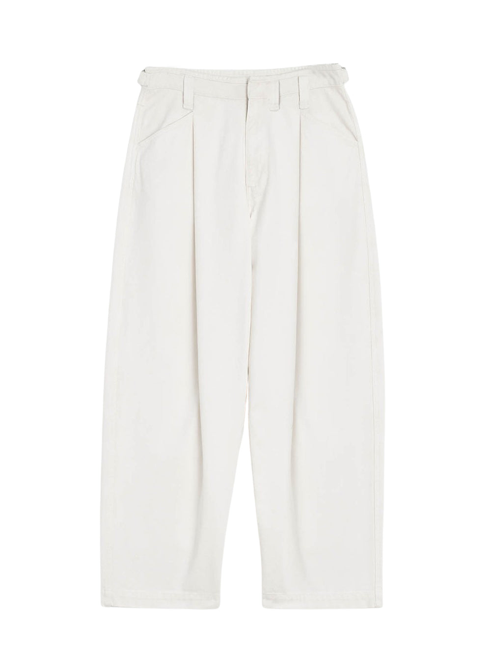 Pleated Workwear Pants Snowy Off White