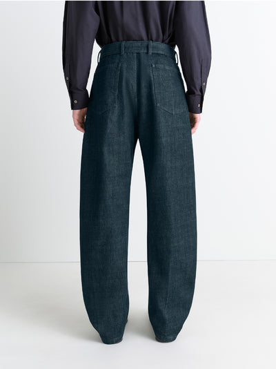 Twisted Belted Pants Denim (Indigo)