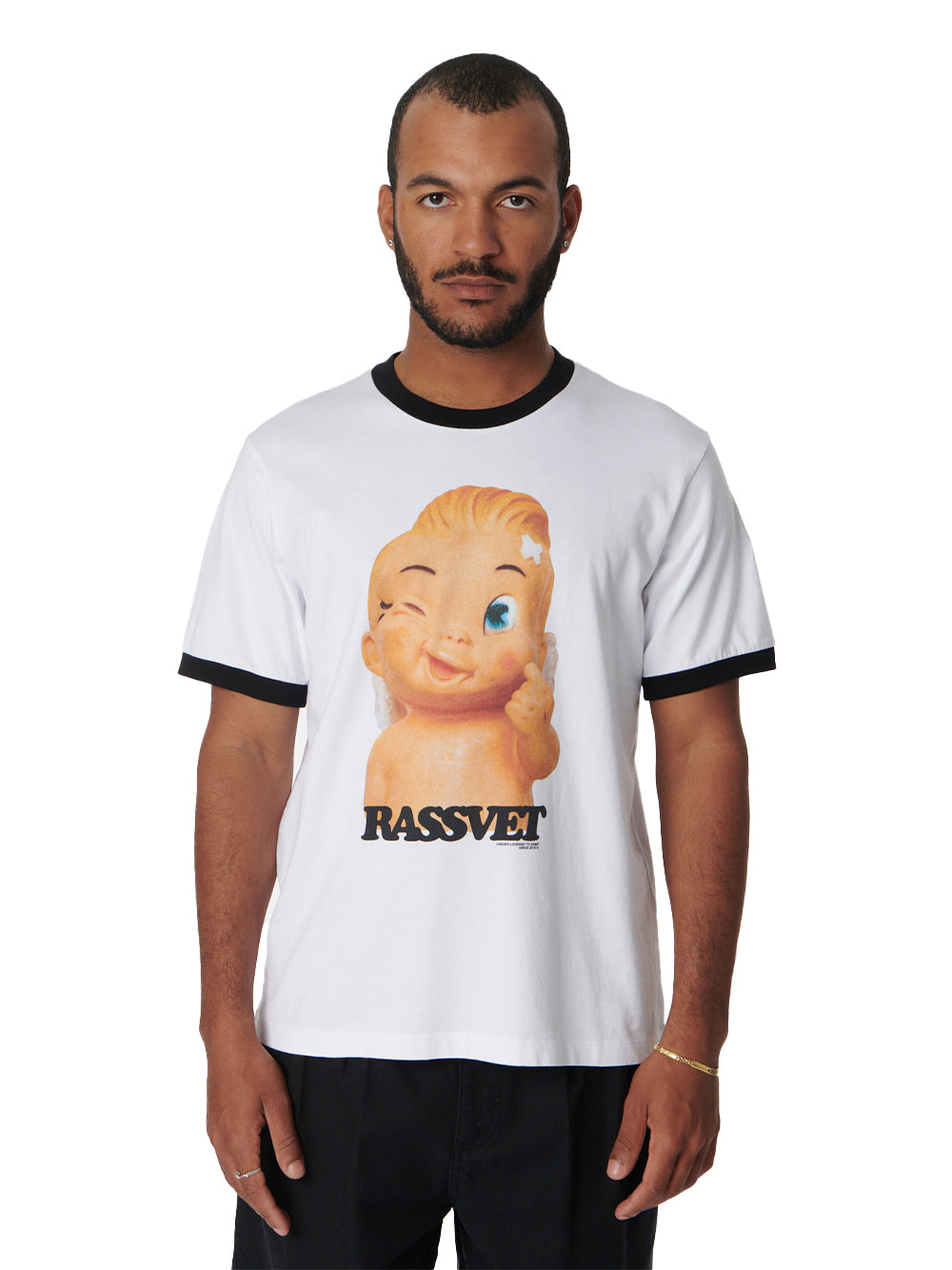 Merci Ringer Tee - White