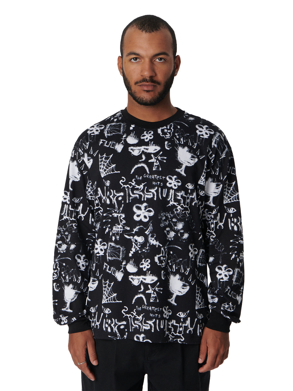 Perception Long Sleeve Tee - Black / Multi