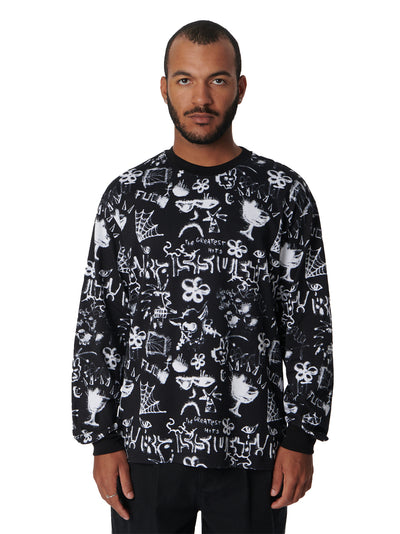 Perception Long Sleeve Tee - Black / Multi
