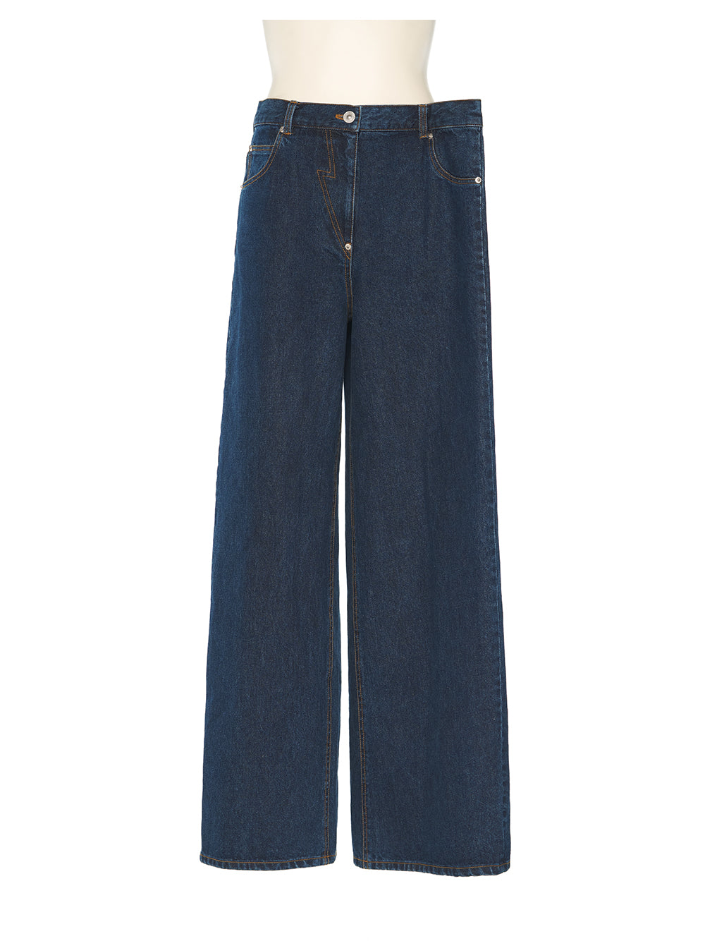 Side Folded Jeans Blue