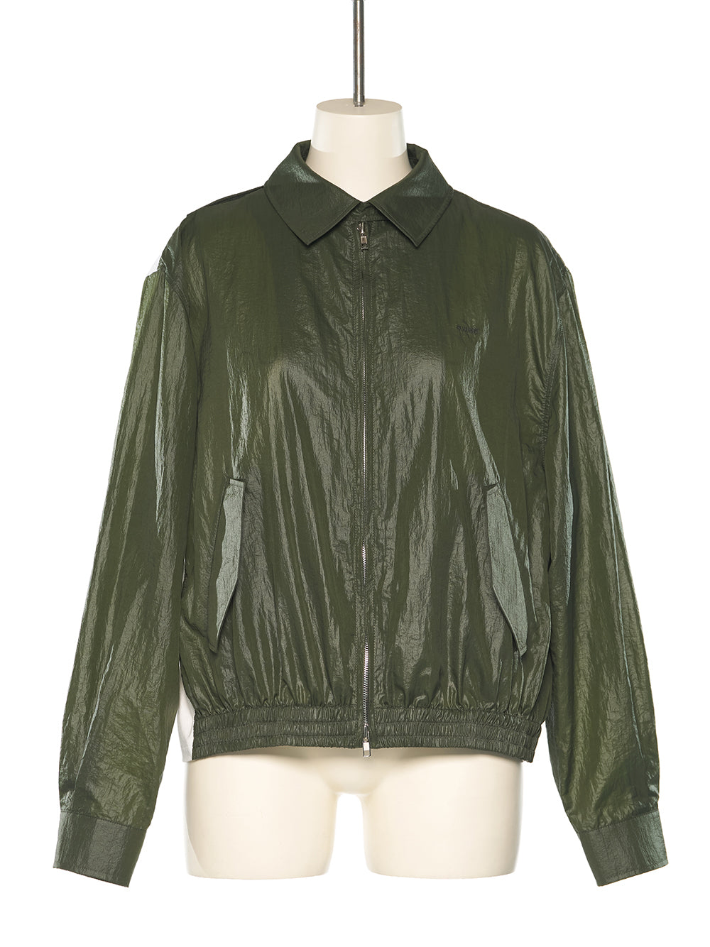 Jersey Layered Blouson Green