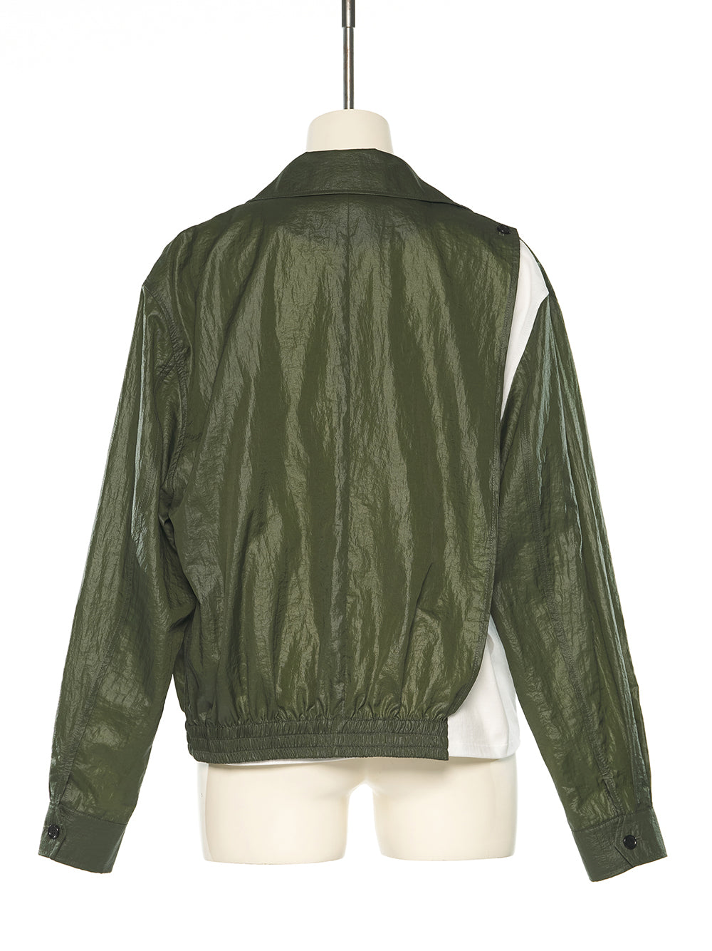 Jersey Layered Blouson Green