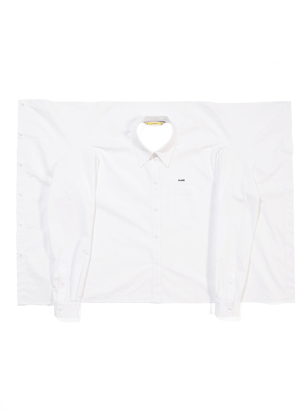 Square Shape Shirt White