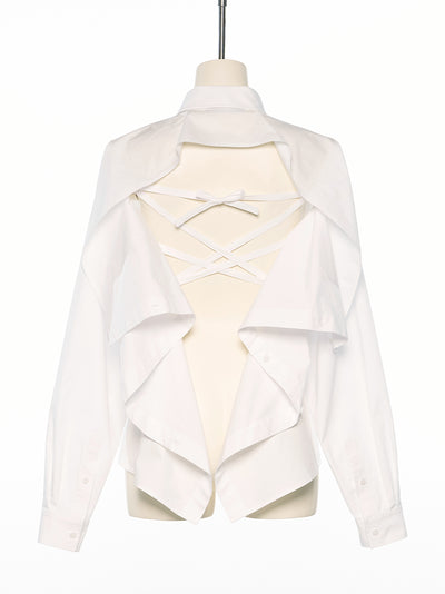 Square Shape Shirt White