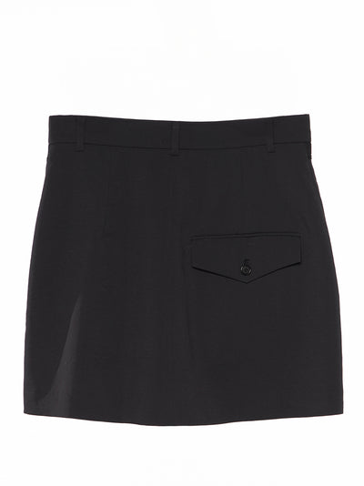 Lace Panty Layered Skorts Black