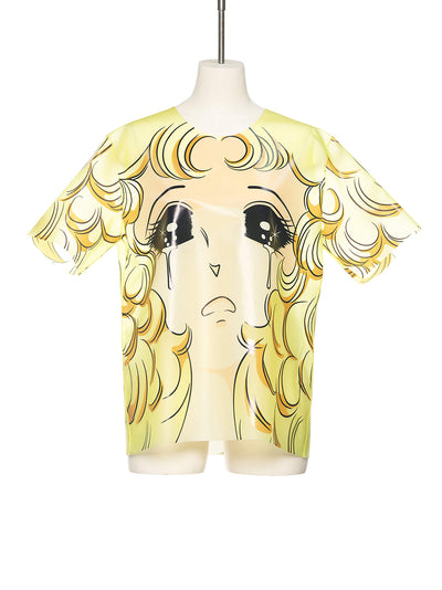 Crying Girl Oversized Vinyl Top Yellow