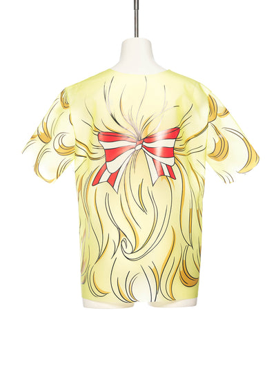 Crying Girl Oversized Vinyl Top Yellow