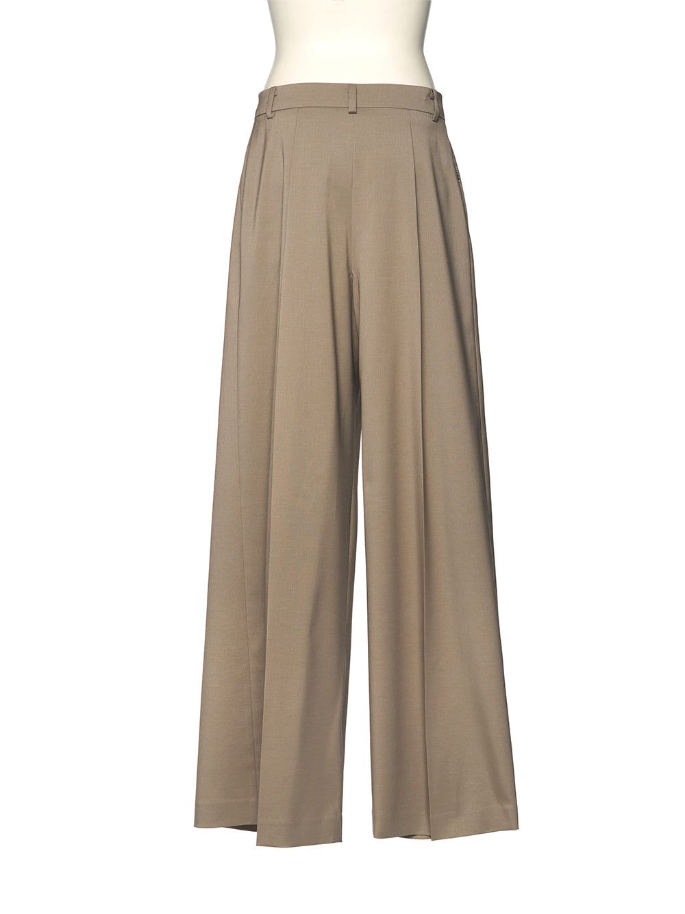Side Detailed Asymmetric Pants Beige