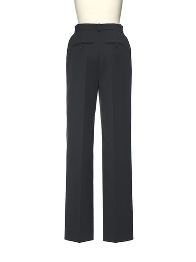 Shoulder Puff Pants Black