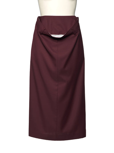 Kangaroo Midi Skirt Wine