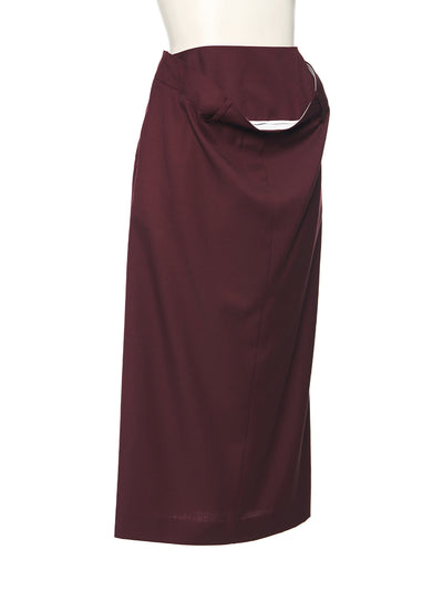 Kangaroo Midi Skirt Wine