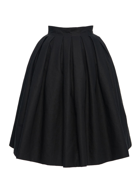 High Waisted Volume Skirt Black