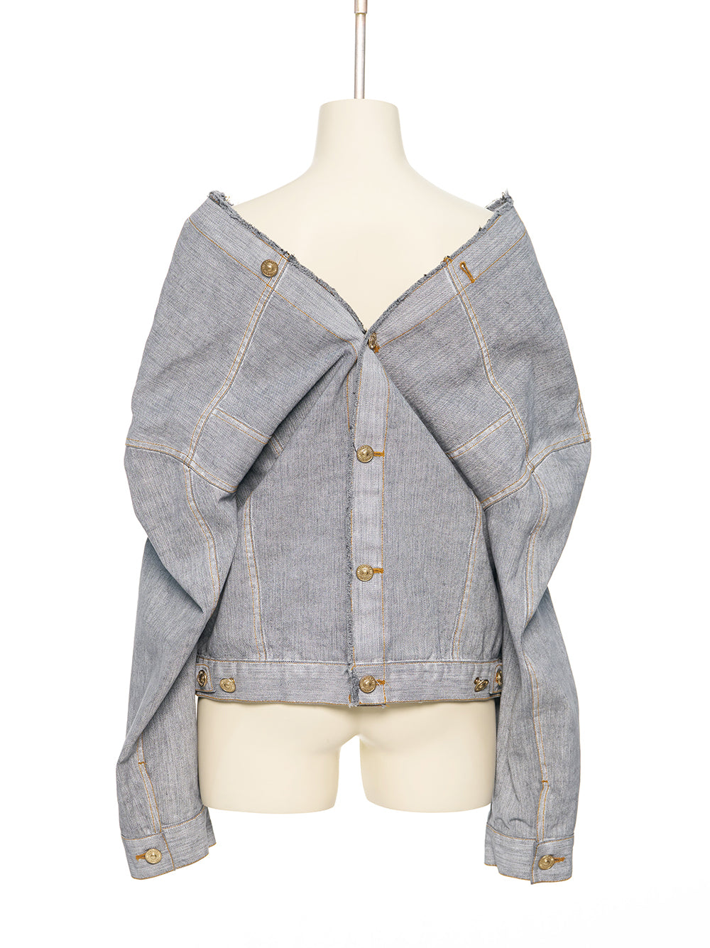 Gray Strap Point Denim Jack Gr