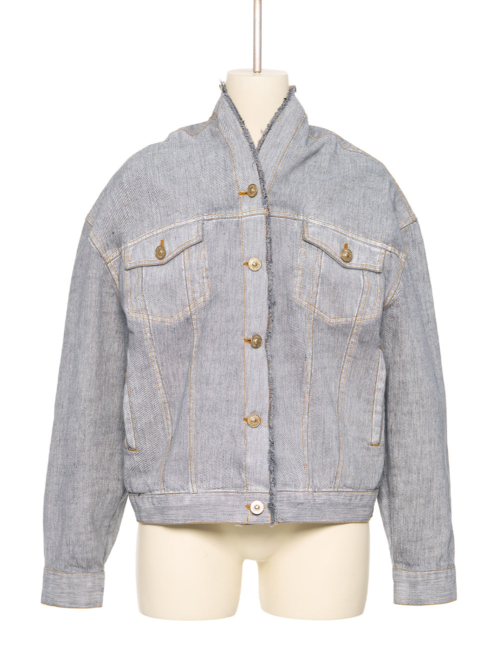 Gray Strap Point Denim Jack Gr