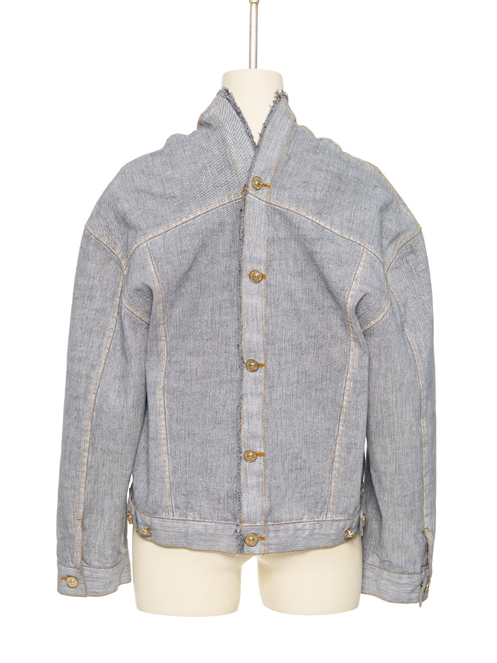 Gray Strap Point Denim Jack Gr